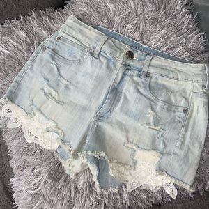 NWOT American Eagle Shorts with Lace pocket Accent